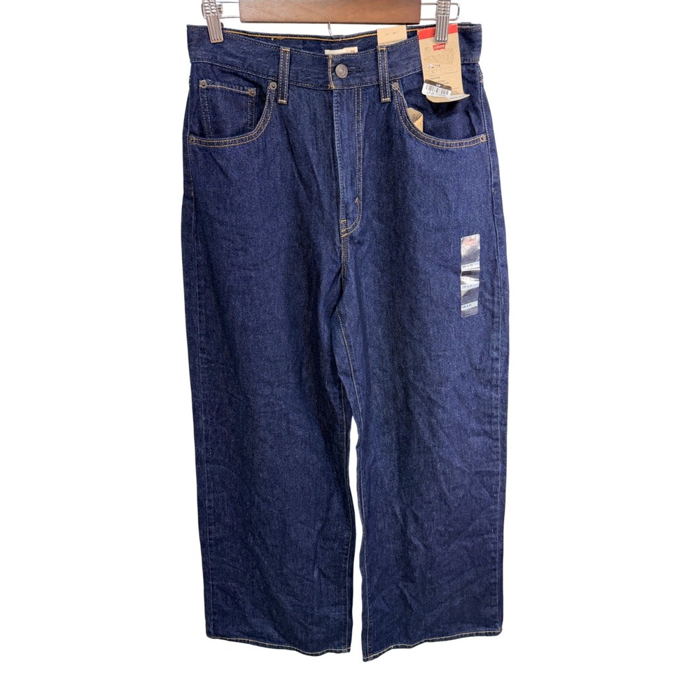 Levi's Cinch Baggy High Rise Jeans Women's 28x31 Dark Blue Denim Vintage Relaxed